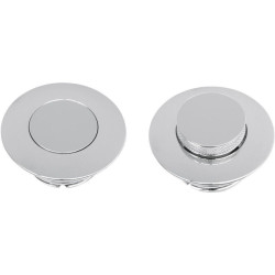 PartzBiz HD DS07030293 - Drag Specialties Chrome ด้านขวา Pop-Up ฝาปิดช่องเติมแก๊สสำหรับ Harley 96-15 | 0703-0293 PartzBiz HD DS07030293 - Drag Specialties Chrome ด้านขวา Pop-Up ฝาปิดช่องเติมแก๊สสำหรับ Harley 96-15 | 0703-0293