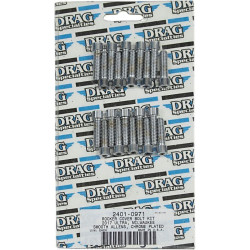 PartzBiz HD DS24010971 - Drag Specialties Chrome Rocker Cover Bolt ชุดเปลี่ยน Smooth Head 17-19 Harley Davidson Milwaukee Eight M8 M-Eight Touring Softail ฮาร์ดแวร์ Bolts Nuts Washers เครื่องยนต์ PartzBiz HD DS24010971 - Drag Specialties Chrome Rocker Cover Bolt ชุดเปลี่ยน Smooth Head 17-19 Harley Davidson Milwaukee Eight M8 M-Eight Touring Softail ฮาร์ดแวร์ Bolts Nuts Washers เครื่องยนต์