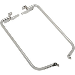 PartzBiz HD DS35011041 - Drag Specialties Chrome Saddlebag Support Brackets Harley FLHX/FLTRX | 3501-1041