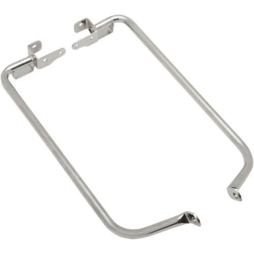 PartzBiz HD: 4417358-Drag Specialties Chrome Saddlebag Support Brackets Harley FLHX/FLTRX | 3501-1041