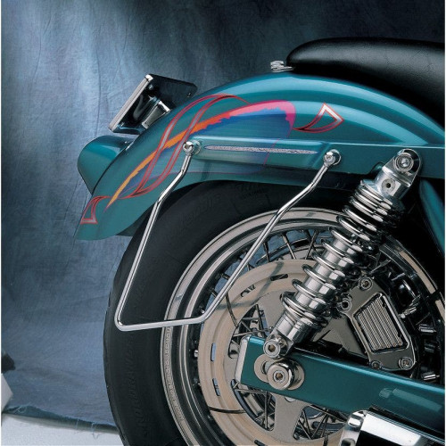PartzBiz HD: 4417312-Drag Specialties Chrome Steel Saddlebag Support Brackets Rails FXR 84-94 | DS-110851 Repl OEM 90587-85 PartzBiz HD: 4417312-Drag Specialties Chrome Steel Saddlebag Support Brackets Rails FXR 84-94 | DS-110851 Repl OEM 90587-85