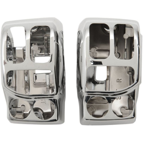 PartzBiz HD: 4417314-Drag Specialties Chrome Switch Housing Handlebar Control Kit Harley 14-15 | 0616-0231 PartzBiz HD: 4417314-Drag Specialties Chrome Switch Housing Handlebar Control Kit Harley 14-15 | 0616-0231