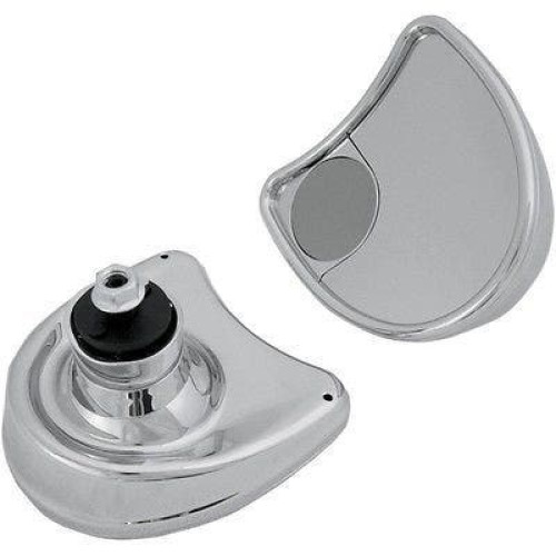 PartzBiz HD: 4417304-Drag Specialties Chrome Inner Fairing Mount Mirrors w/ Blind Spot Harley Batwing 96-13 0640-0652 PartzBiz HD: 4417304-Drag Specialties Chrome Inner Fairing Mount Mirrors w/ Blind Spot Harley Batwing 96-13 0640-0652