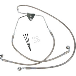 PartzBiz HD DS17412628 - Drag Front Extended +10 Stainless Steel Brake Line Harley 08-13 FLH/T Non ABS | 1741-2628 PartzBiz HD DS17412628 - Drag Front Extended +10 Stainless Steel Brake Line Harley 08-13 FLH/T Non ABS | 1741-2628