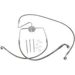 PartzBiz HD DS17412634 - Drag Front Extended +2 Stainless Steel Brake Line Harley 94-07 FLHR 98-06 FLTR/I | 1741-2634 PartzBiz HD DS17412634 - Drag Front Extended +2 Stainless Steel Brake Line Harley 94-07 FLHR 98-06 FLTR/I | 1741-2634