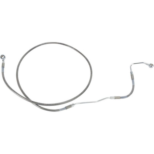 PartzBiz HD: 4417252-Drag Front Extended +6 Stainless Steel Brake Line for Harley 09-13 FLH/T W/ ABS | 1741-2929 PartzBiz HD: 4417252-Drag Front Extended +6 Stainless Steel Brake Line for Harley 09-13 FLH/T W/ ABS | 1741-2929