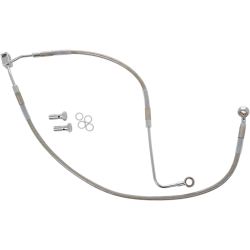 PartzBiz HD DS17413775 - Drag Specialties Front Lower Stainless Steel Brake Line for Harley 12-13 FXS w/ ABS - Stock Length PartzBiz HD DS17413775 - Drag Specialties Front Lower Stainless Steel Brake Line for Harley 12-13 FXS w/ ABS - Stock Length