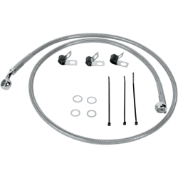 PartzBiz HD DS17410872 - Drag Specialties Front Stainless Steel Brake Line for Harley 00-07 FLST/C/F PartzBiz HD DS17410872 - Drag Specialties Front Stainless Steel Brake Line for Harley 00-07 FLST/C/F