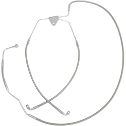 PartzBiz HD DS17411794 - Drag Specialties Front Stainless Steel Brake Line for Harley 08-13 FLH/T Non ABS -Stock PartzBiz HD DS17411794 - Drag Specialties Front Stainless Steel Brake Line for Harley 08-13 FLH/T Non ABS -Stock
