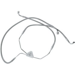 PartzBiz HD DS12042756 - Drag Specialties Front Stainless Steel Brake Line for Harley 94-07 FLHR / FLTR - Stock Length PartzBiz HD DS12042756 - Drag Specialties Front Stainless Steel Brake Line for Harley 94-07 FLHR / FLTR - Stock Length
