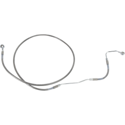 PartzBiz HD DS17412926 - Drag Specialties Front Upper Stainless Steel Brake Line for Harley 09-13 FLH/T With ABS PartzBiz HD DS17412926 - Drag Specialties Front Upper Stainless Steel Brake Line for Harley 09-13 FLH/T With ABS