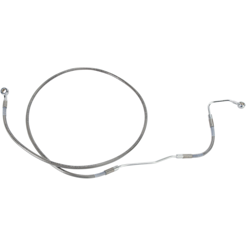 PartzBiz HD: 4417242-Drag Specialties Front Upper Stainless Steel Brake Line for Harley 09-13 FLH/T With ABS PartzBiz HD: 4417242-Drag Specialties Front Upper Stainless Steel Brake Line for Harley 09-13 FLH/T With ABS