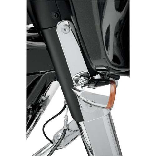 PartzBiz HD: 4417222-Drag Specialties HotTop Designs Chrome Turn Signal Relocation Mounts Harley FLH/T | 2020-0396 PartzBiz HD: 4417222-Drag Specialties HotTop Designs Chrome Turn Signal Relocation Mounts Harley FLH/T | 2020-0396