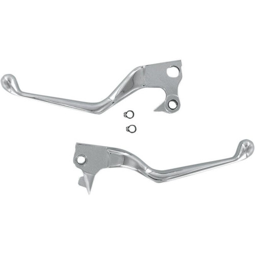 PartzBiz HD: 4417191-Drag Chrome Wide Blade Clutch Hand Brake Levers Sportster XL 04-13 | 0610-0127