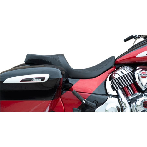 PartzBiz HD: 4417195-Drag Specialties Low Profile 2-Up Seat Black Diamond Stitch Indian Touring 14-20 PartzBiz HD: 4417195-Drag Specialties Low Profile 2-Up Seat Black Diamond Stitch Indian Touring 14-20