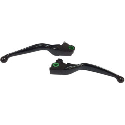 PartzBiz HD DS06101979 - Drag Specialties 0610-1979 06101979 Matte Black Wide Blade Lever Set 2017-2018 Harley Davidson Tri Glide FLHTCUTG & Freewheeler FLRT Trikes Touring Bagger Dresser H07-0594MB