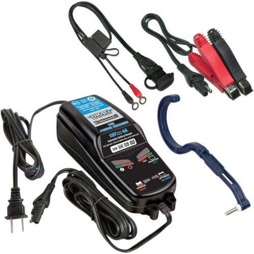 PartzBiz HD: 4417181-Drag Specialties Optimate Power Charger 12V 4A Deep Cycle AGM Motorcycle Auto Car Boat Battery
