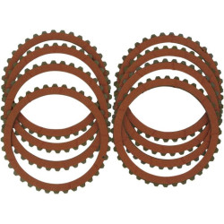 PartzBiz HD DS11310425 - Drag Specialties Organic Fiber Clutch Plate Disk Kit 91-19 Harley Davidson Sportster XL 883 1200 Buell Factory OEM Upgrade Friction Plates 1131-0425 37911-90