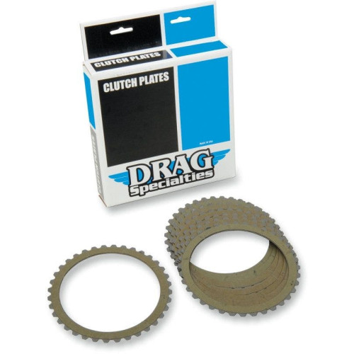 PartzBiz HD: 4417147-Drag Specialties Performance Aramid Fiber Clutch Plate Kit 99-17 Harley Davidson Sportster XL 883 1200 Buell Factory OEM Upgrade Friction Plates 1131-0420