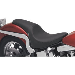 PartzBiz HD DS08020401 - Drag Specialties Predator 2-Up Seat Smooth Black Harley Softail FLST FXST 84-99