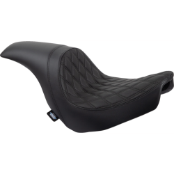 PartzBiz HD DS08021517 - Drag Specialties Predator Double Diamond Seat 4 Harley 18-23 FXLR/FXLRS/FSLRST | 0