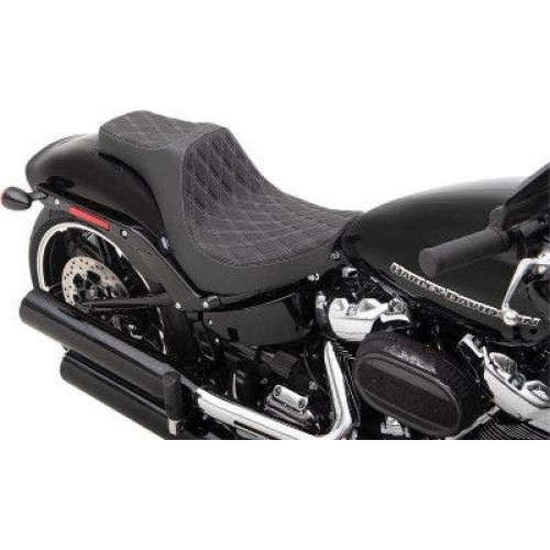 PartzBiz HD: 4417124-Drag Specialties Predator III Diamond Silver 2-Up Seat 18-20 0802-1268 08021268 Harley Breakout Davidson Softail Fat Bob breakout FXBR PartzBiz HD: 4417124-Drag Specialties Predator III Diamond Silver 2-Up Seat 18-20 0802-1268 08021268 Harley Breakout Davidson Softail Fat Bob breakout FXBR