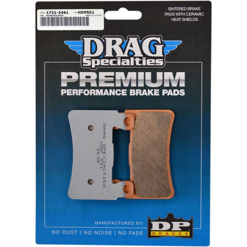 PartzBiz HD: 4417100-Drag Specialties Premium Sintered Front Brake Pads Harley Softail 15-17 & XR1200 | 1721-2461 PartzBiz HD: 4417100-Drag Specialties Premium Sintered Front Brake Pads Harley Softail 15-17 & XR1200 | 1721-2461