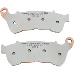 PartzBiz HD DS17212457 - ผ้าเบรคหน้า Drag Specialties Premium Sintered Harley Sportster XL 14-17 | พ.ศ. 1721-2457