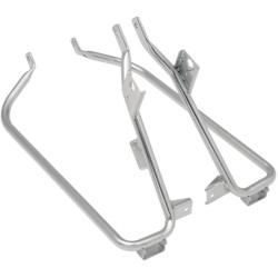 PartzBiz HD DS35010612 - Drag Saddlebag Chrome Support Brackets 09-13 Harley Touring Repl OEM 49206-09A