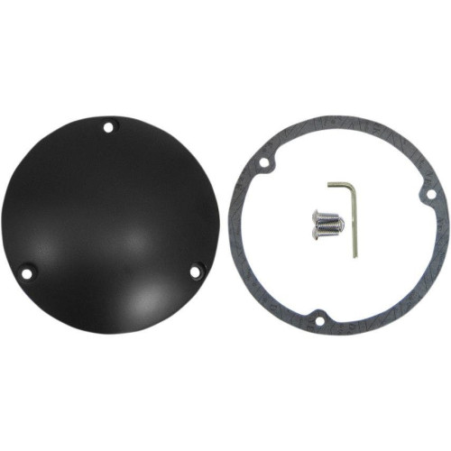 PartzBiz HD: 4417074-Drag Specialties Satin Black 3 Hole Die Cast Domed Derby Cover Harley Big Twin | 1107-0365 PartzBiz HD: 4417074-Drag Specialties Satin Black 3 Hole Die Cast Domed Derby Cover Harley Big Twin | 1107-0365