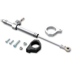 PartzBiz HD DS04140527 - Drag Specialties Silver Front Steering Damper Kit for Harley Dyna FXD 06-17 | 0414-0527 PartzBiz HD DS04140527 - Drag Specialties Silver Front Steering Damper Kit for Harley Dyna FXD 06-17 | 0414-0527