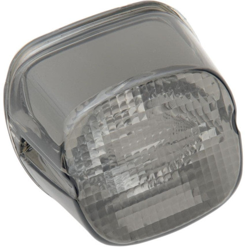 PartzBiz HD: 4417041-Drag Specialties Smoke Laydown Taillight Lens With Bottom Tag Window Harley 03-14 | 2010-0777 PartzBiz HD: 4417041-Drag Specialties Smoke Laydown Taillight Lens With Bottom Tag Window Harley 03-14 | 2010-0777
