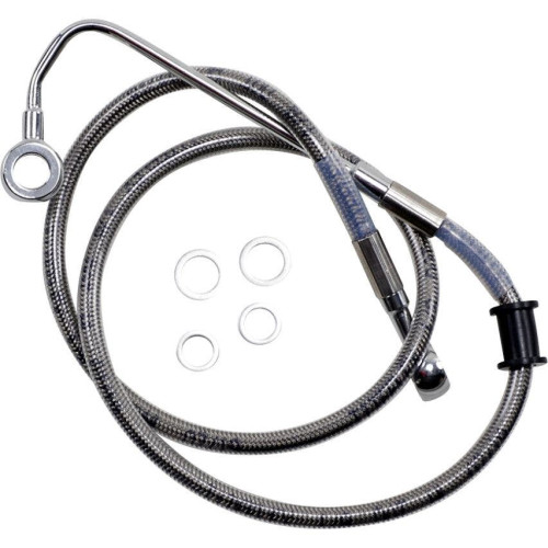 PartzBiz HD: 4417015-Drag Specialties Stainless 35-3/4" Stock Length Brake Line Kit H-D Softail 15-17 best new replacement PartzBiz HD: 4417015-Drag Specialties Stainless 35-3/4" Stock Length Brake Line Kit H-D Softail 15-17 best new replacement
