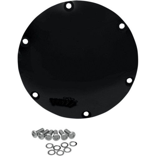 PartzBiz HD: 4417010-Drag Specialties Wrinkle Black Die Cast Domed Derby Cover 04-18 Harley Sportster | 1107-0441