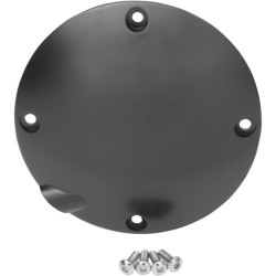 PartzBiz HD DS11070367 - Drag Specialties ฝาครอบ Domed Derby Satin Black Die Cast Harley Sportster 94-03 | 1107-0367