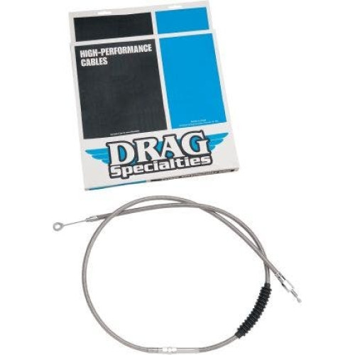 PartzBiz HD: 4416980-Drag Stainless Braided 62" Clutch Cable Harley Touring FLH FLT 89-06 0652-1462 06521462