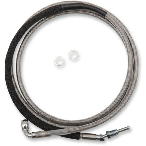PartzBiz HD: 4416989-Drag Stainless Braided Extended Plus + 4 Hydraulic Clutch Line Cable FLTRX 17-18 | 0661-0025 PartzBiz HD: 4416989-Drag Stainless Braided Extended Plus + 4 Hydraulic Clutch Line Cable FLTRX 17-18 | 0661-0025