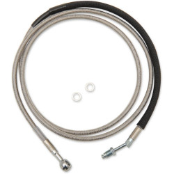 PartzBiz HD DS06610057 - Drag Stainless Braided Extended Plus + 8 Hydraulic Clutch Line Cable FLH/X 17-18 | 0661-0057
