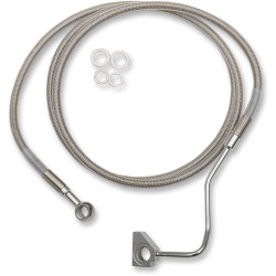 PartzBiz HD DS17413993 - สายเบรคหน้า Drag Stainless Steel ขยายความยาวได้ Harley 14-15 W/ABS Plus 10 - 1741-3993