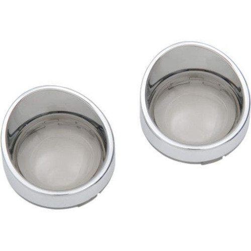 PartzBiz HD: 4416935-Drag Visor Bezel Smoke Mirror Lens Deuce Bullet Style Turn Signals for Harley - 2020-0402 PartzBiz HD: 4416935-Drag Visor Bezel Smoke Mirror Lens Deuce Bullet Style Turn Signals for Harley - 2020-0402