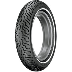 PartzBiz HD DS302191 - Dunlop D402 Series MT90B16 Slim White Wall Front Motorcycle Tire | 302191
