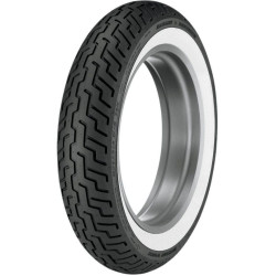 PartzBiz HD DS302291 - Dunlop D402 Series MT90B16 Wide White Wall Front Motorcycle Tire | 302291