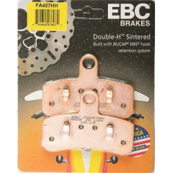 PartzBiz HD WP15-457H - EBC Double H Sintered Metal Front Brake Pads for Harley Dyna 08-17 Softail 08-14 | FA457HH PartzBiz HD WP15-457H - EBC Double H Sintered Metal Front Brake Pads for Harley Dyna 08-17 Softail 08-14 | FA457HH