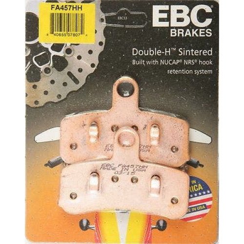 PartzBiz HD: 4416550-EBC Double H Sintered Metal Front Brake Pads for Harley Dyna 08-17 Softail 08-14 | FA457HH PartzBiz HD: 4416550-EBC Double H Sintered Metal Front Brake Pads for Harley Dyna 08-17 Softail 08-14 | FA457HH