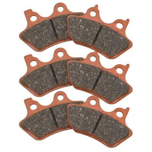 PartzBiz HD: 4416527-EBC FA400V x3 Semi Sintered Front/Rear Brake V Pads Harley Big Twin 00-07 PartzBiz HD: 4416527-EBC FA400V x3 Semi Sintered Front/Rear Brake V Pads Harley Big Twin 00-07