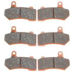 PartzBiz HD TR610590 (x3) - EBC FA409V x3 Semi Sintered Front/Rear Brake V Pads Set of 3 Harley FLH 08-19 PartzBiz HD TR610590 (x3) - EBC FA409V x3 Semi Sintered Front/Rear Brake V Pads Set of 3 Harley FLH 08-19