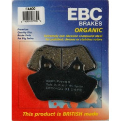PartzBiz HD WP15-400 - EBC Organic Front and Rear Brake Pads for 00-07 Harley | FA400 PartzBiz HD WP15-400 - EBC Organic Front and Rear Brake Pads for 00-07 Harley | FA400