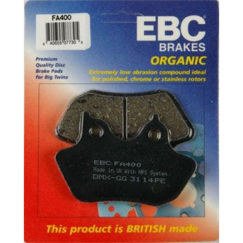 PartzBiz HD: 4416493-EBC Organic Front and Rear Brake Pads for 00-07 Harley | FA400 PartzBiz HD: 4416493-EBC Organic Front and Rear Brake Pads for 00-07 Harley | FA400