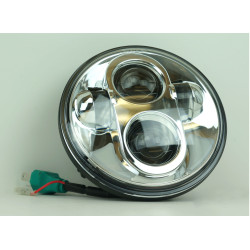 PartzBiz HD EP-7180 - EPC 5.75" Ultra-Bright Projector Style Chrome LED Headlight Harley XL FXD FXST PartzBiz HD EP-7180 - EPC 5.75" Ultra-Bright Projector Style Chrome LED Headlight Harley XL FXD FXST
