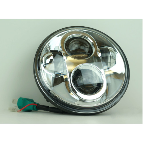 PartzBiz HD: 4416467-EPC 5.75" Ultra-Bright Projector Style Chrome LED Headlight Harley XL FXD FXST 